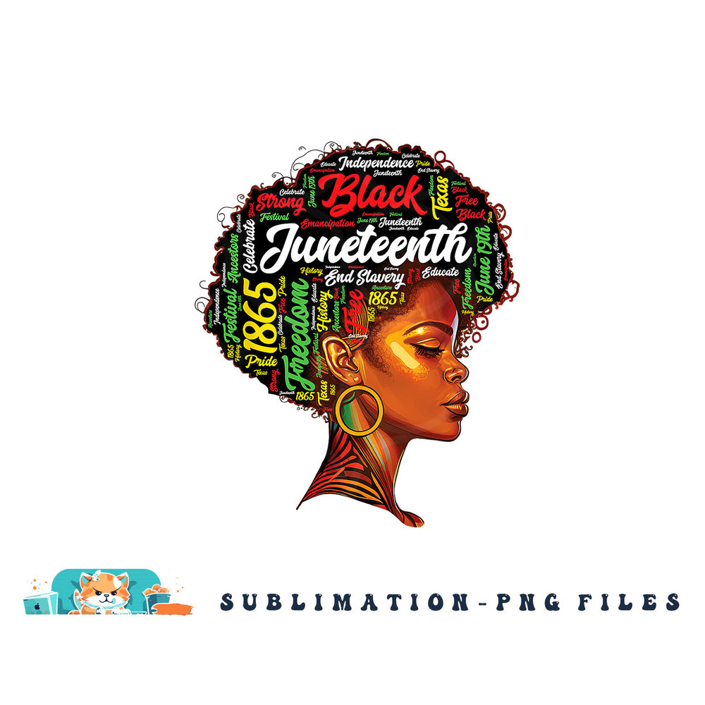 Black History Afro Queen Melanin Word Art Womens Juneteenth png, digital download copy.jpg