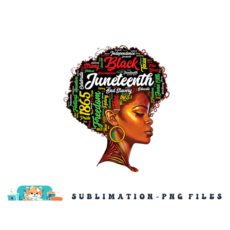 Black History Afro Queen Melanin Word Art Womens Juneteenth png, digital download copy.jpg