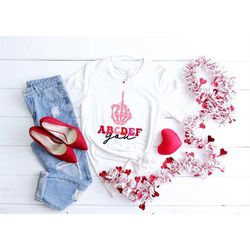 valentines day shirt abcdef you finger valentines shirts for women men tee tshirt , valentine gift heart love couple fa
