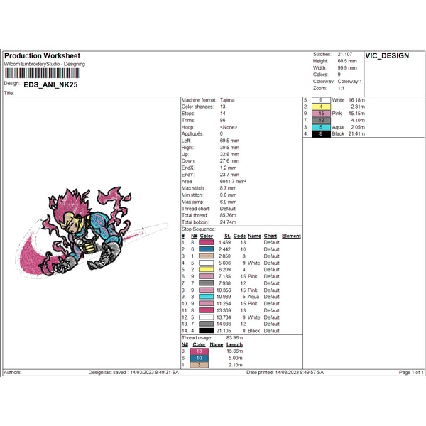 Anime file, Anime machine design, Anime embroidery, Embroide | Inspire ...