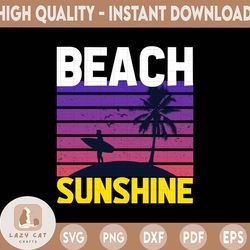 beach sunshine png, summer beach, beach file design for sublimation or print, instant digital download