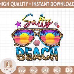 Salty Beach png, summer sublimation designs downloads, digital download, sublimation graphics, sunglasses png design, tr