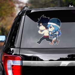 anime sticker for car, fairy tail sticker, fairy tail decal, anime car decal, anime decal, anime decal for car