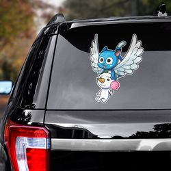 fairy tail decal, happy decal, happy sticker, anime decal for car, anime sticker for car, car decal, fairy tail sticker