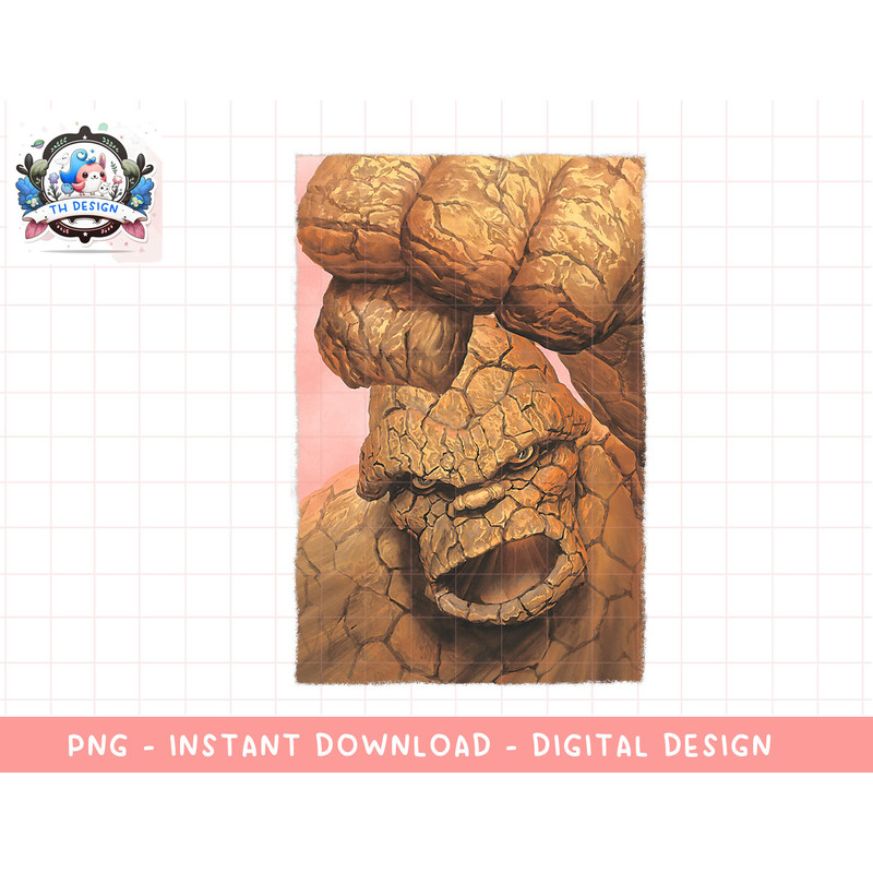 Marvel Fantastic Four The Thing Marvelocity T-Shirt png, sublimation.jpg