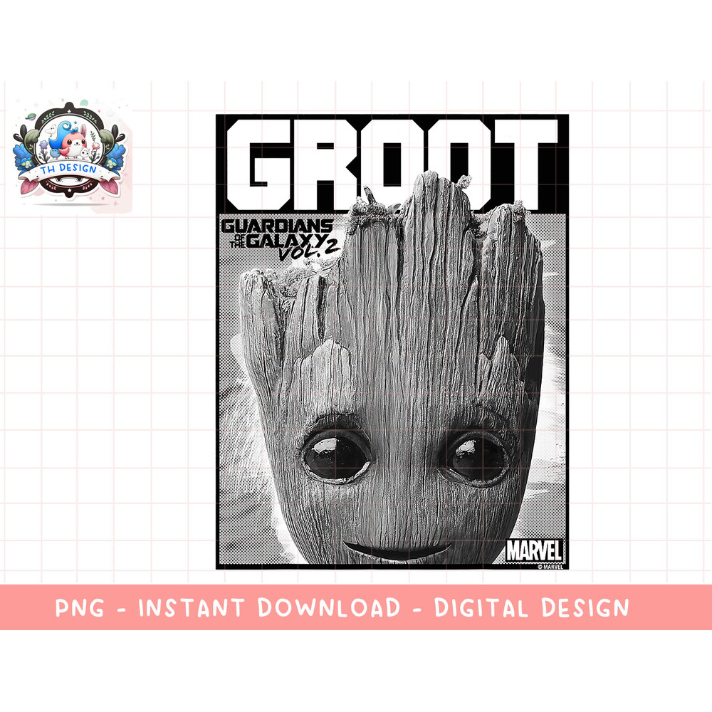 Marvel Guardians Vol. 2 Baby Groot Close-Up T-Shirt C1 png, sublimation.jpg