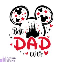 disney mickey mouse best dad ever svg graphic design files