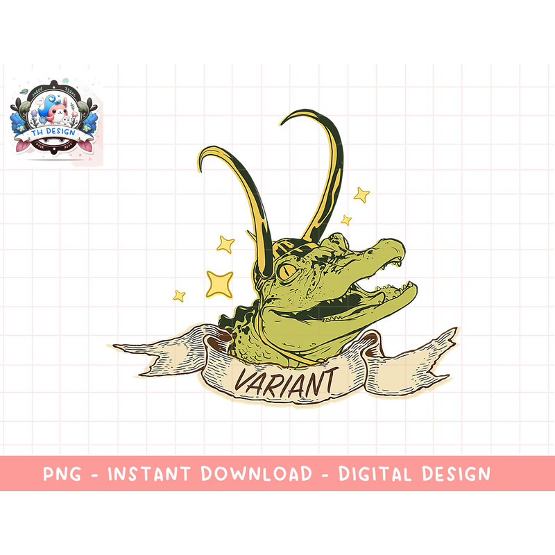 Marvel Loki Alligator Loki Variant Stars png, sublimation.jpg