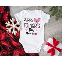personalized new dad baby onesie, fathers day shirt, custom first fathers day gifts, daddys girl toddler shirt, matching