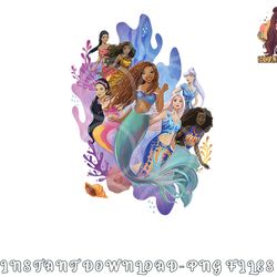 disney the little mermaid ariel & sisters group shot png, digital download copy