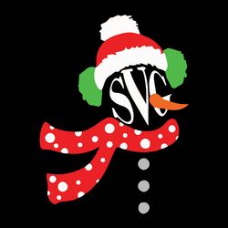 snowman monogram svg, snowman svg, christmas svg, snowman shirt svg, silhouette svg files