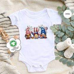 usa baby onesie, gnome graphic tees, 4th of july kids shirt, independence day toddler shirts, america baby bodysuit, usa