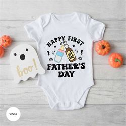 new dad baby onesie, first fathers day gifts, matching daddy tshirt, funny drinking graphic tees, gift for daddy, trendy