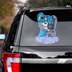 freddy sticker, five nights at freddy's decal, five nights at freddy's sticker, freddy decal, movie decal, movie sticker