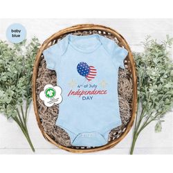 4th of july onesie, kids patriotic clothing, toddler july 4th shirt, fourth of july outfit, ballons graphic tees, usa ba