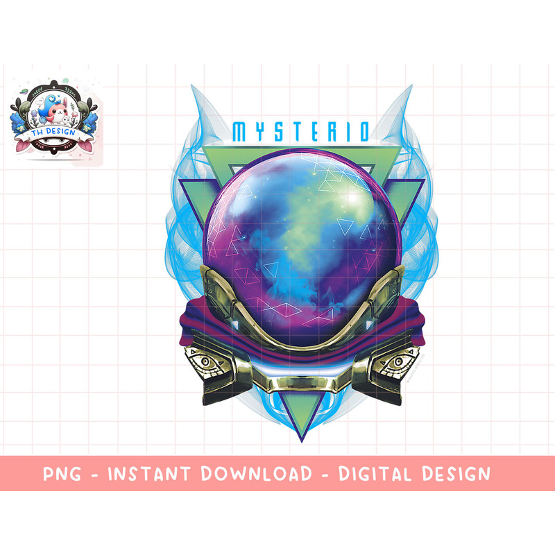Marvel Spider-Man Far From Home Mysterio Badge Bust png, sublimation.jpg