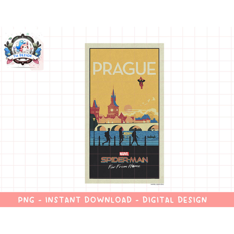 Marvel Spider-Man Far From Home Prague Abstract Movie Poster png, sublimation.jpg