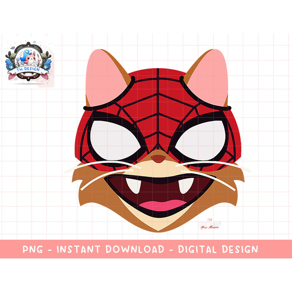 Marvel Spider-Man Miles Morales Spider-Cat Big Face png, sublimation.jpg