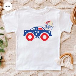 patriotic toddler shirt, usa shirts for kids, 4th of july bodysuit, freedom gift, usa truck graphic tees, liberty onesie