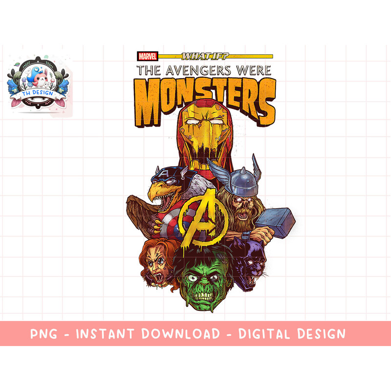 Marvel What If The Avengers Were Monsters png, sublimation.jpg