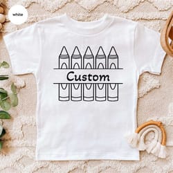 custom kids shirts, personalized kids gifts, back to school tshirt, kindergarten t shirt, pre k toddler shirts, first da