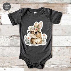 easter bunny onesie, cute easter bunny bodysuit, easter toddler shirt, kids easter shirts, funny rabbit graphic tees, gi