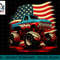 Monster Truck 4th of July Vintage American Flag Patriotic png, sublimation.jpg