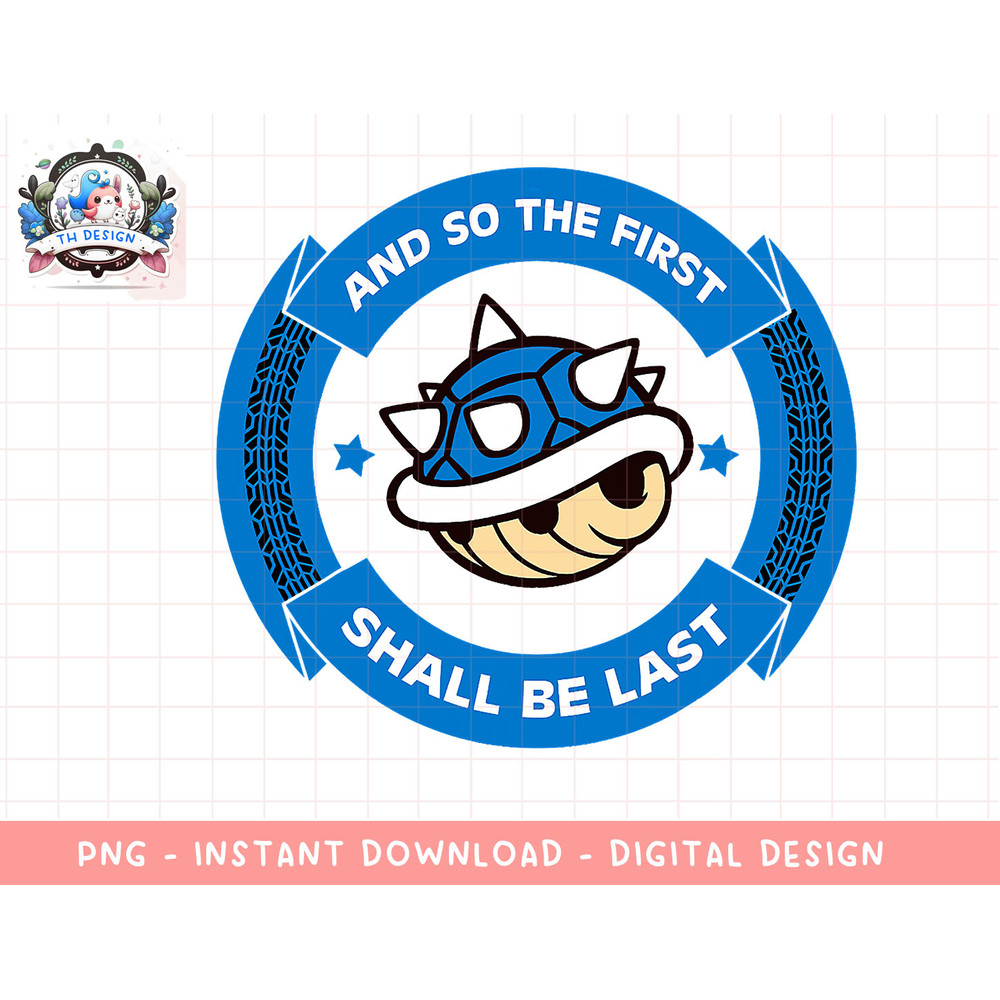 Nintendo Mario Kart Blue Shell Circle Text png, sublimation.jpg