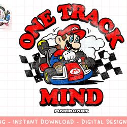 nintendo mario kart one track mind graphic t-shirt png, sublimation.jpg