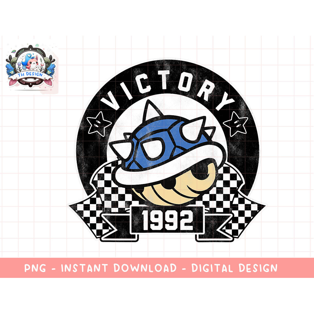 Nintendo Mario Kart Spiny Shell Victory Graphic T-Shirt png, sublimation.jpg
