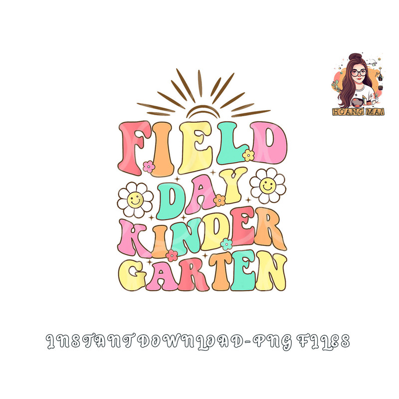 Field Day Kindergarten Shirt For Teacher Kids Field Day 2023 png, digital download copy.jpg