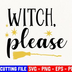 witch please svg, halloween svg, witch please cut file, broom svg, digital cut file, witch svg, boo svg, bitch please