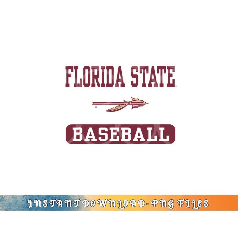 Florida State Seminoles Baseball Logo Officially Licensed png, digital download copy.jpg