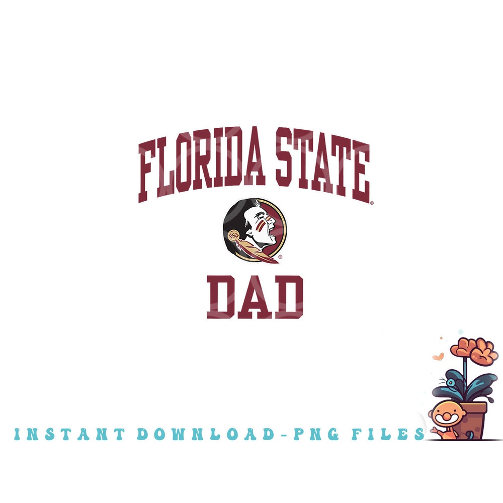 Florida State Seminoles Dad Icon Officially Licensed png, digital download copy.jpg