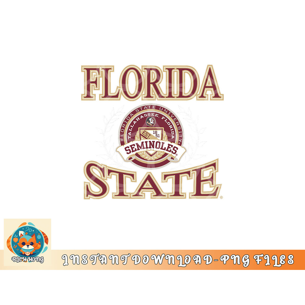 Florida State Seminoles Laurels Logo Officially Licensed png, digital download copy.jpg