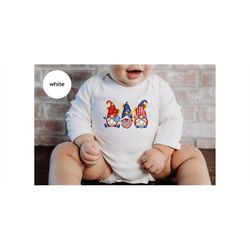 america gnome onesie, usa flag gnomies toddler shirt, patriotic kids shirt, sunflower us bodysuit, 4th of july outfit, i