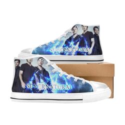 supernatural horror movies themed high canvas shoes for fan, women and men, supernatural horror movies themed sneaker