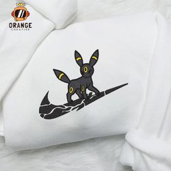 Umbreon Embroidered Crewneck, Pokemon Sweatshirt, Manga Pokemon, Anime Embroidered Hoodie, Unisex T-shirt