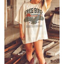 free bird tee, free bird t-shirt, concert tee, vintage inspired  cotton t-shirt, , unisex tee, comfort colors t-shirt
