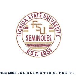 florida state seminoles vintage fsu logo officially licensed png, digital download copy