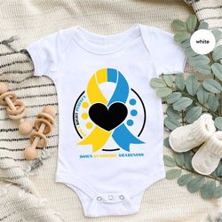 down syndrome awareness toddler shirt, awareness gift, support onesie, down syndrome month bodysuit, positive onesie, gi