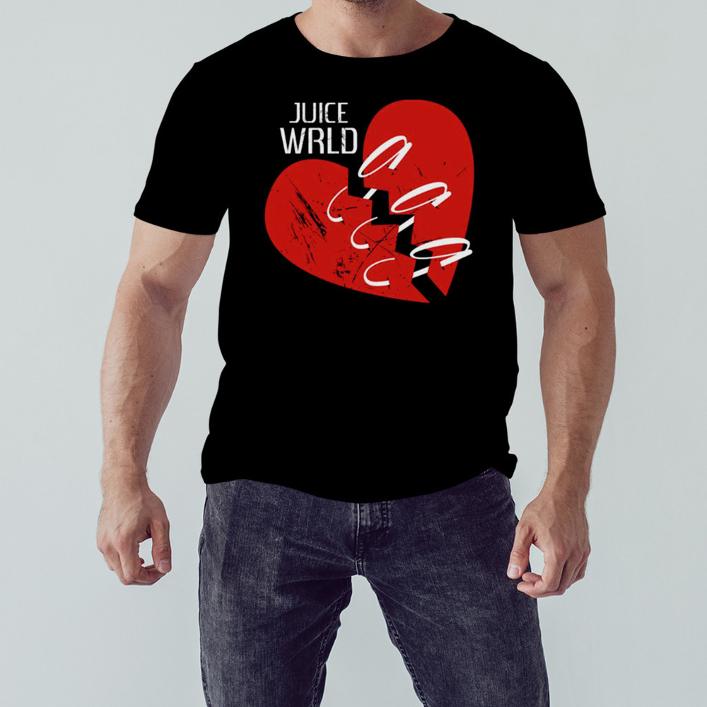 Red Heart Juice Wrld Shirt, Unisex Clothing, Shirt For Men Women, Graphic Design, Unisex Shirt