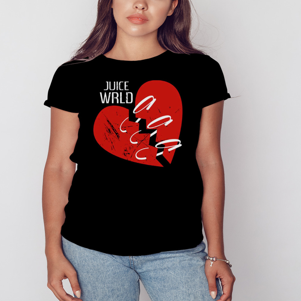 Red Heart Juice Wrld Shirt, Unisex Clothing, Shirt For Men Women, Graphic Design, Unisex Shirt