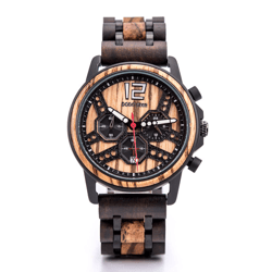 Wooden watch, Wood Watches For Men, Dark Wooden Watch, Groomsmen Watch, Engraved Watch, Gift for Men, Gift for Him