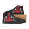 Deadpool High Canvas Shoes for Fan, Women and Men, Deadpool High Canvas Shoes, Deadpool Marvel Comics Sneaker