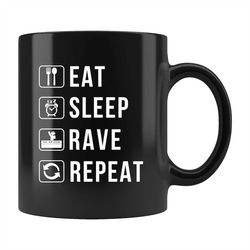 raver mug, rave coffee mug, rave mug, rave gift, raver gift, techno mug, techno gift, edm mug, edm gift, house music gif