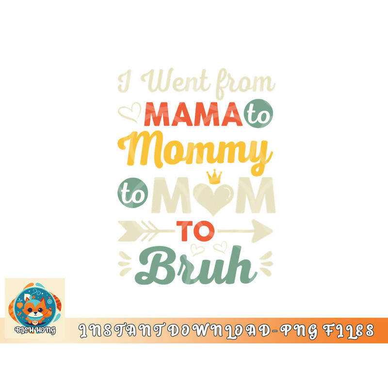 Funny Mothers Day design I Went from Mama for wife and mom png, digital download copy.jpg