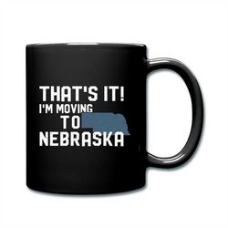 nebraska gift, nebraska mug, nebraska coffee cup, moving away gift, moving away mug, moving gift, moving mug d1716