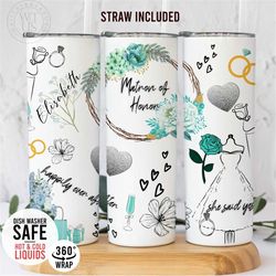 bridal 20oz tumbler - bride tumbler - bride gift - bridal tumbler - bridesmaid tumbler - bride tribe tumbler - matron of