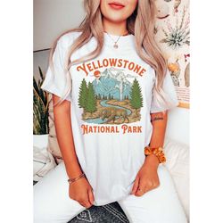 yellowstone tee, yellowstone national park t-shirt, hippie tee vintage inspired t-shirt, unisex tee, comfort colors t-sh